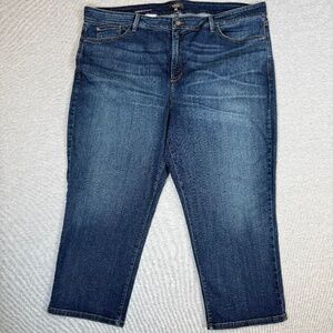 Cooler Capri NYDJ Marilyn Relaxed Lift Tuck Size 24W Plus Size Cropped